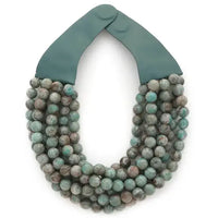 NEW CHUNKY BEADED LAYERED MAGNETIC NECKLACE
