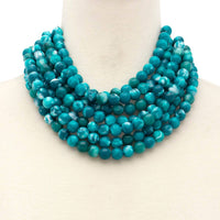 NEW CHUNKY BEADED LAYERED MAGNETIC NECKLACE