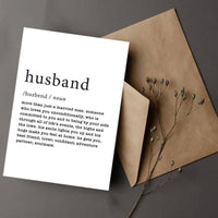 Husband Defined Greeting Card