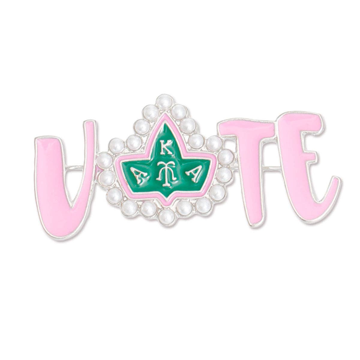 Brooch Alpha Kappa Alpha Vote Sorority Pin for Women – Heart