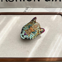 Tiger & Leopard Hair Claw–Wild Animal Acetate Clip