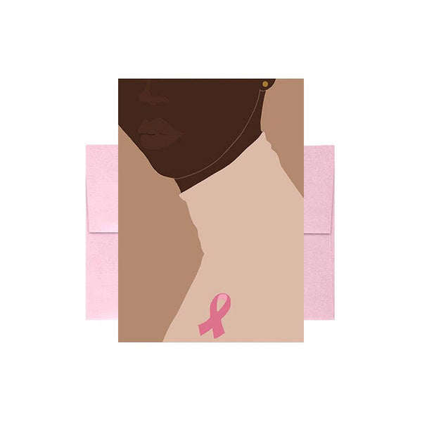 Pink Ribbon Greeting Card - Breast Cancer