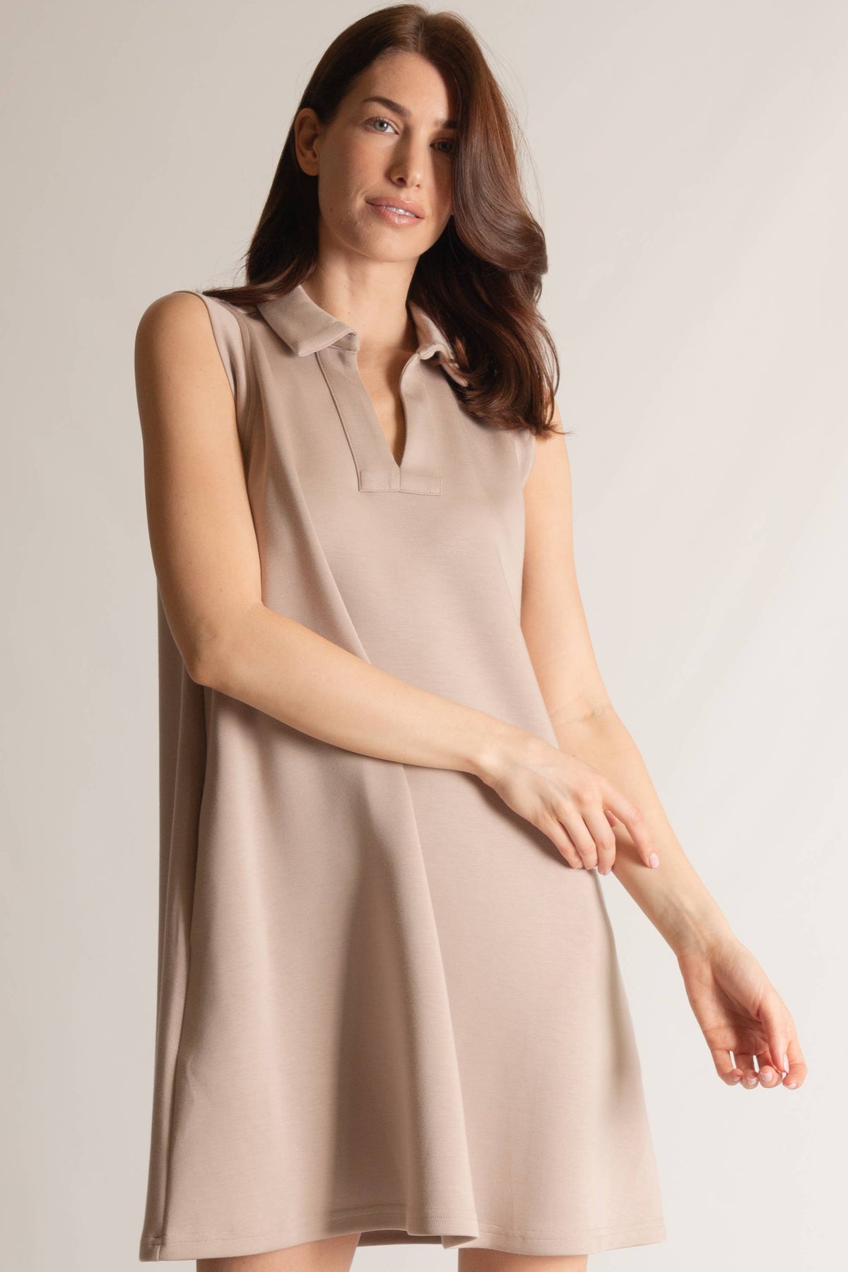 P. CILL Butter Modal Sleeveless Tennis Dress: Lemon Grass / Medium