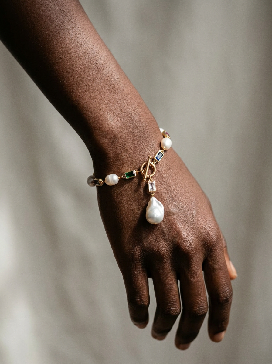 Divine Pearl Layered Lariat Necklace: All Set