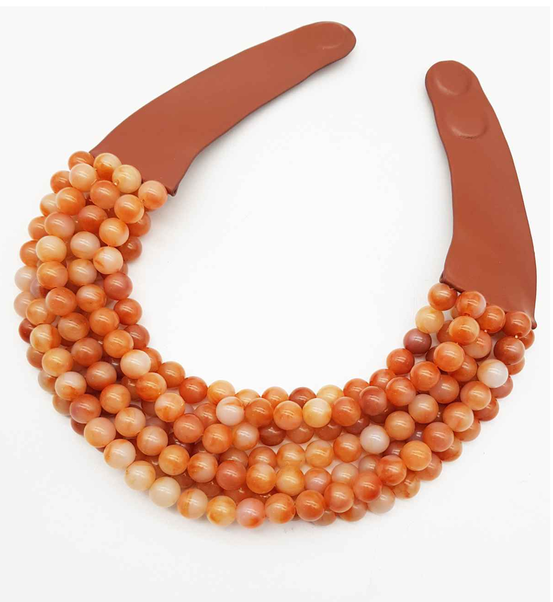 CHUNKY BEADED LAYERED NECKLACE CLASP