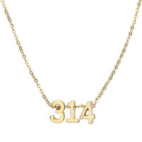 Verse Necklace Filled Display - Spring 25: Gold Plated/Pine Display / 11.5" W x 7.25" H x 1" D