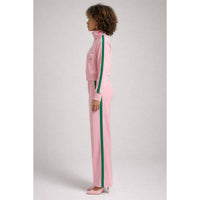 Midnight Stripe Luxe Track Set: BLACK / S-M-L-XL(2-2-2-2)