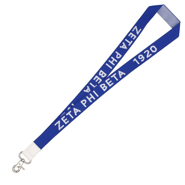 ZPB Blue Canvas Lanyard ID Badge Clip Women: Color
