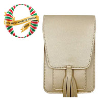 Harper Crossbody: Camel Croc