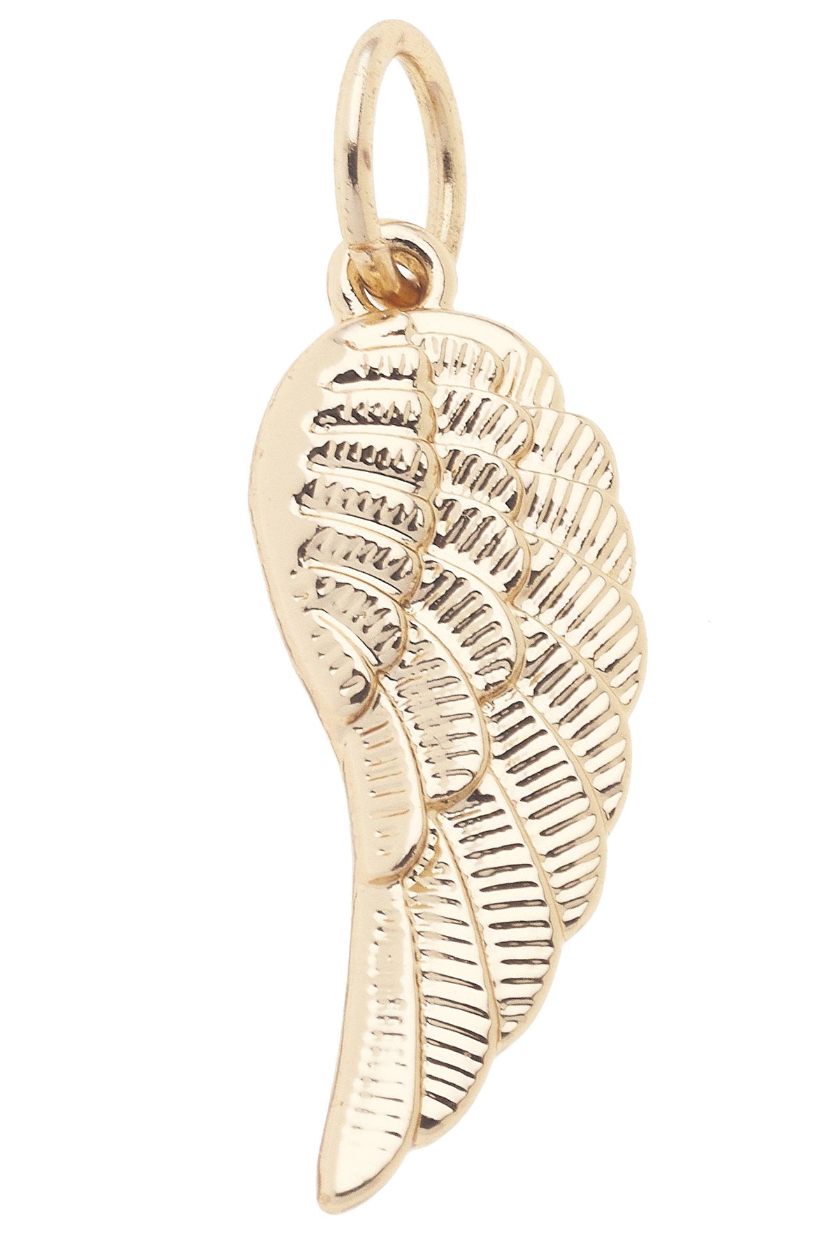 CANVAS STYLE CHARM BAR-Angel Wing Charm in Shiny Gold