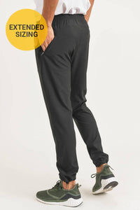 Mono B MEN - Black Cinched Ankle Active Joggers