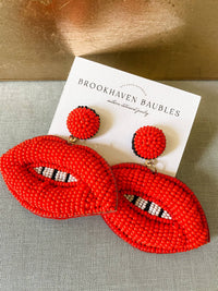 Southern Beaded Statement Fashion Earrings