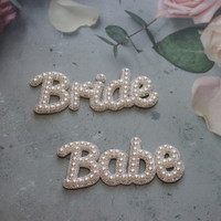 Sparkling Bridal Pearl Patch  Bride/Babe/Mrs Decor DIY Patch: Mrs