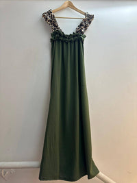 6633 one size long tank dress : Black / Unique