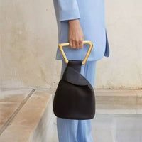 "ANANYA"  Women's Vegan Leather Satchel: BLACK or BROWN