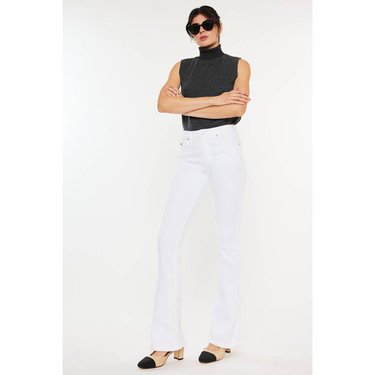 Kallie White Denim Jeans: 11/29 / WHITE