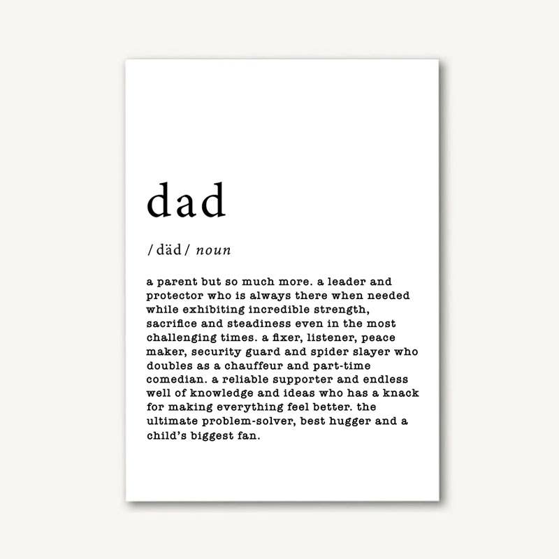 Dad Defined Greeting Card