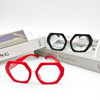 GEOMETRIC FRAME EYEGLASSES