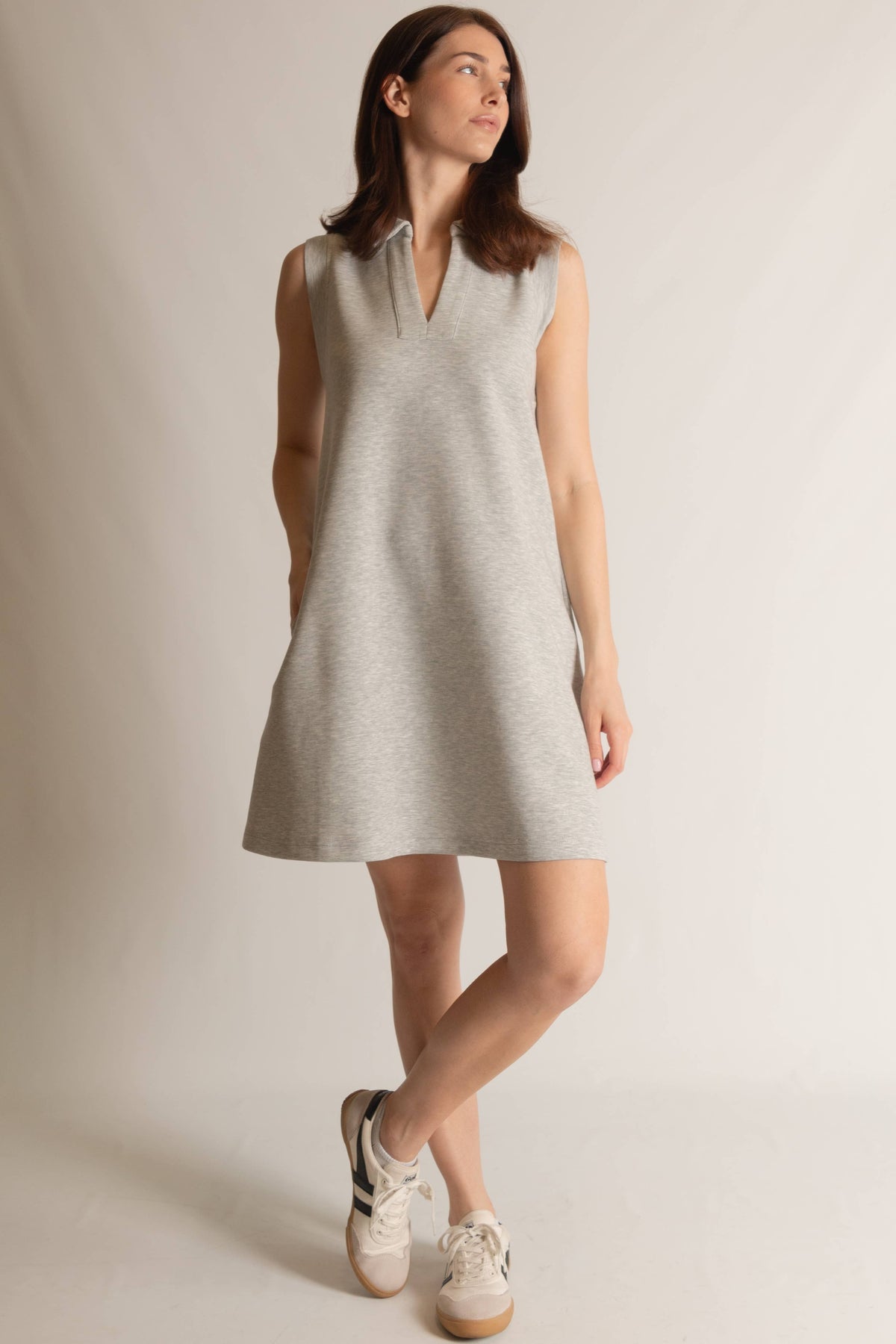 P. CILL Butter Modal Sleeveless Tennis Dress: Lemon Grass / Medium