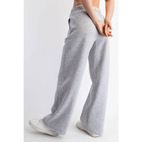 FLEECE PLEATED TROUSER: True Red / S-M-L(2-2-2)