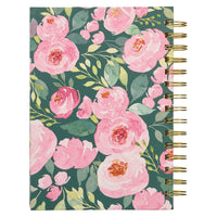 First My Mother Pink Peony Large Wirebound Journal