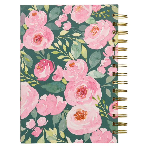 First My Mother Pink Peony Large Wirebound Journal