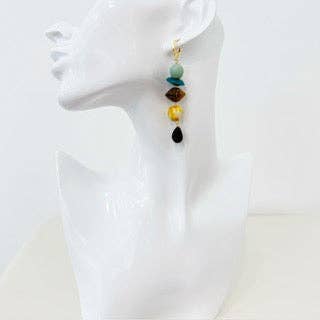 Beaded Dangle Earrings - Boho Drops