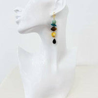 Beaded Dangle Earrings - Boho Drops