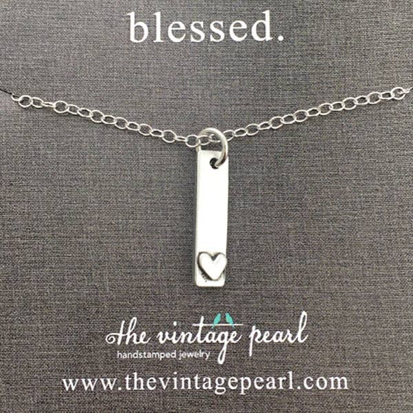 Blessed. Necklace: 18" chain