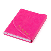 Heart Flap Journal - Hot Pink