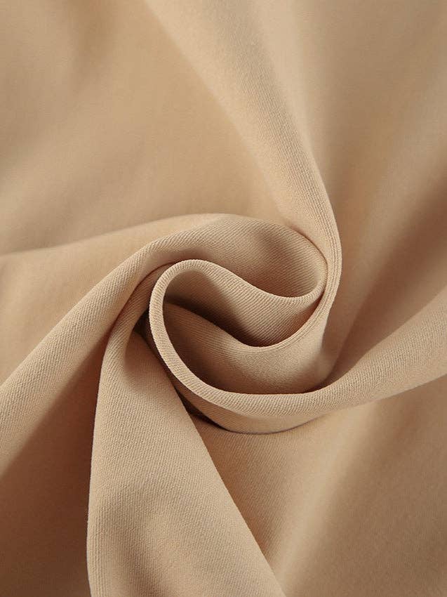 Bubble Sleeve Cropped Trench Coat Women Khaki N6D088: Khaki / L