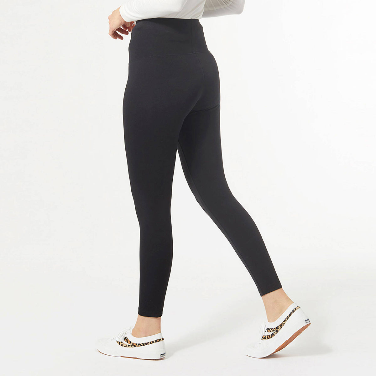OMG Wide Waistband Leggings: Black