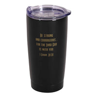 Man Of God 20 oz Black Tumbler