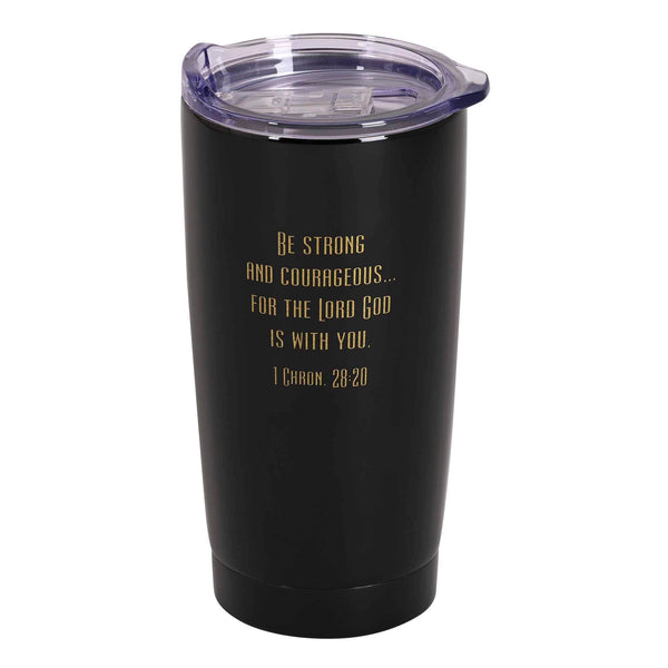 Man Of God 20 oz Black Tumbler