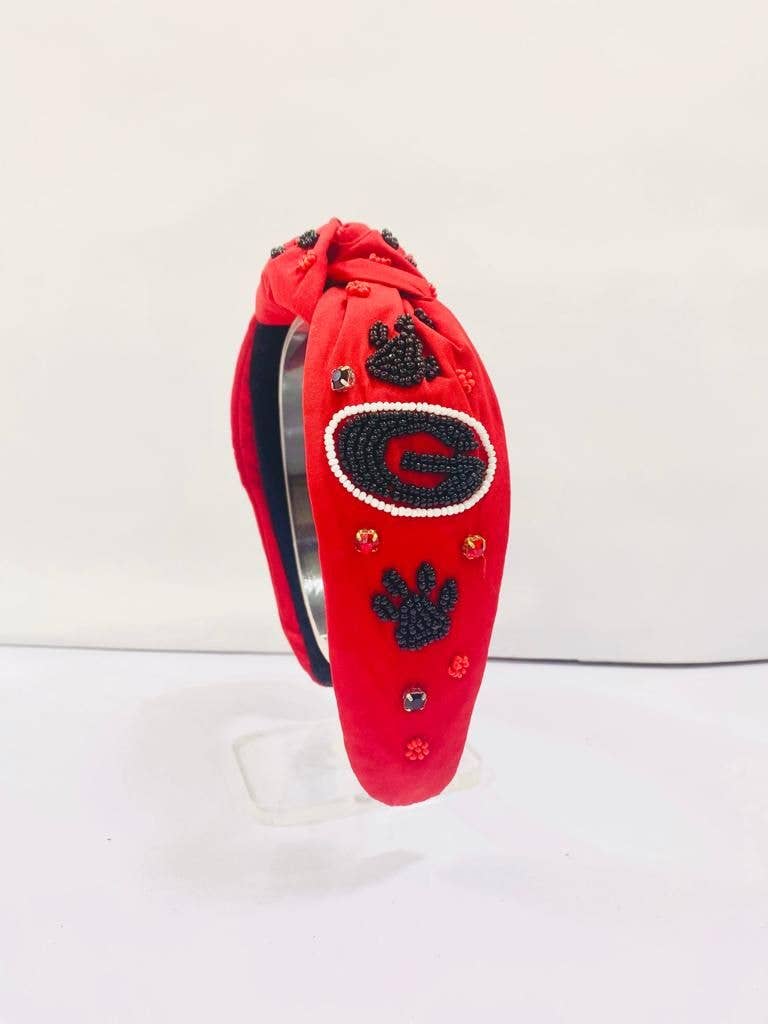 Georgia GAME DAY  Beaded Headband