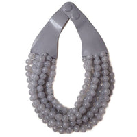 NEW CHUNKY BEADED LAYERED MAGNETIC NECKLACE