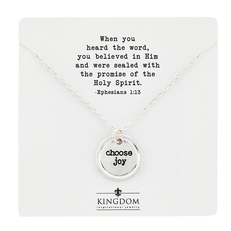 Sealed In Faith: Choose Joy Necklace
