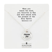 Sealed In Faith: Choose Joy Necklace