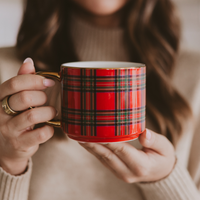 *NEW* Red Plaid Coffee Mug - Christmas Decor & Gifts