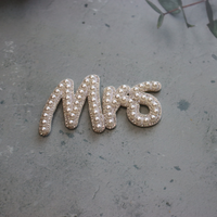 Sparkling Bridal Pearl Patch  Bride