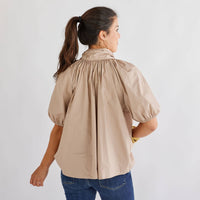 Ryan Bow Top: Black or Khaki