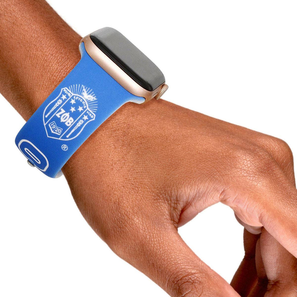 ZPB Sorority Blue White 1920 Watch Band Strap: Blue and  display picture 2