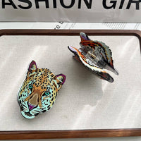Tiger & Leopard Hair Claw–Wild Animal Acetate Clip