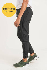 Mono B MEN - Black Cinched Ankle Active Joggers