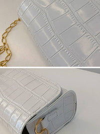 Chains Shiny Split-Joint Bags Crossbody Bags: BLACK / One_size