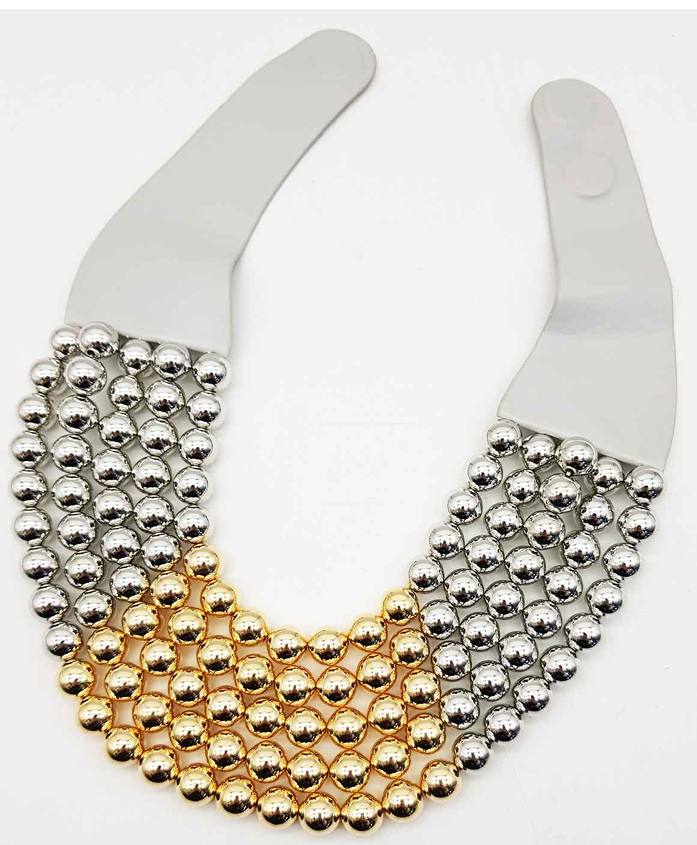 CHUNKY BEADED LAYERED NECKLACE CLASP