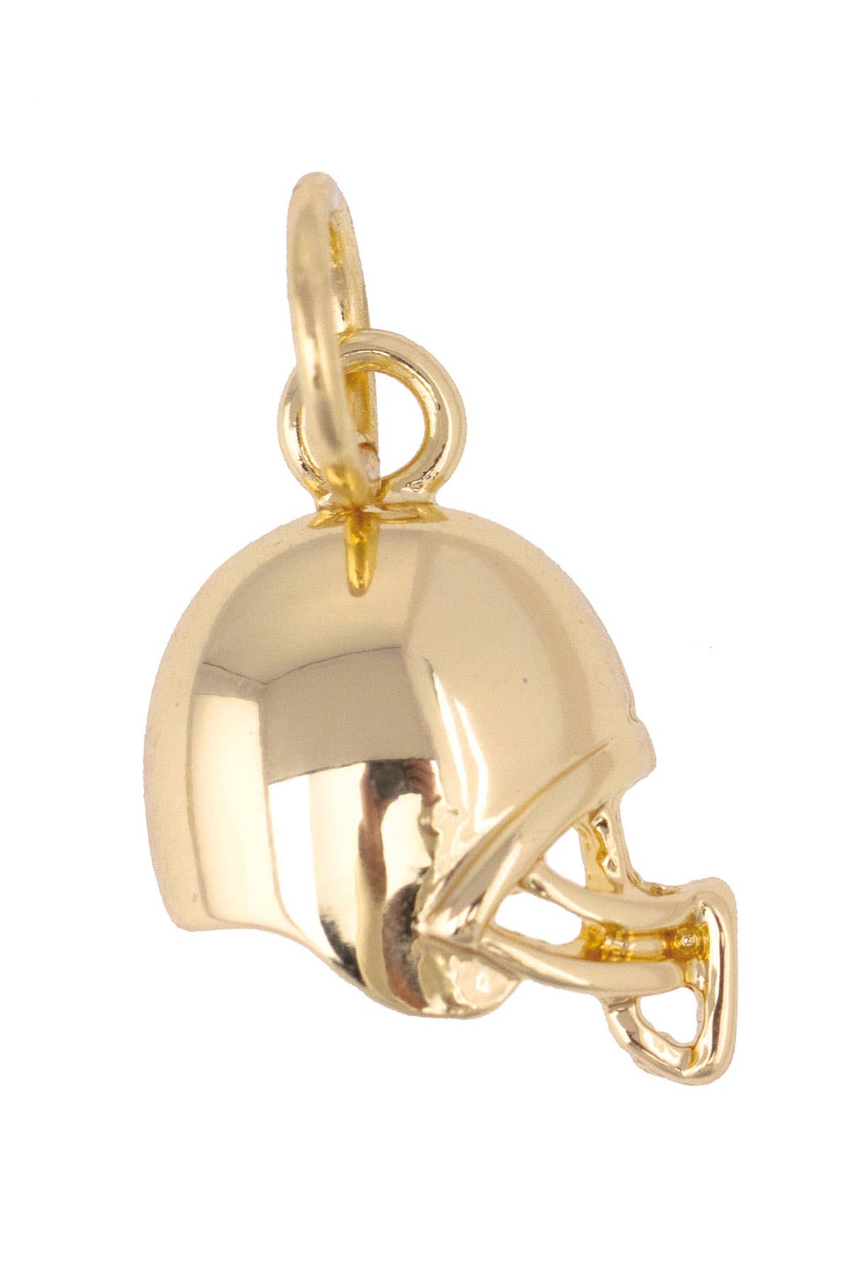 CANVAS STYLE CHARM BAR-Football Helmet Charm in Shiny Gold