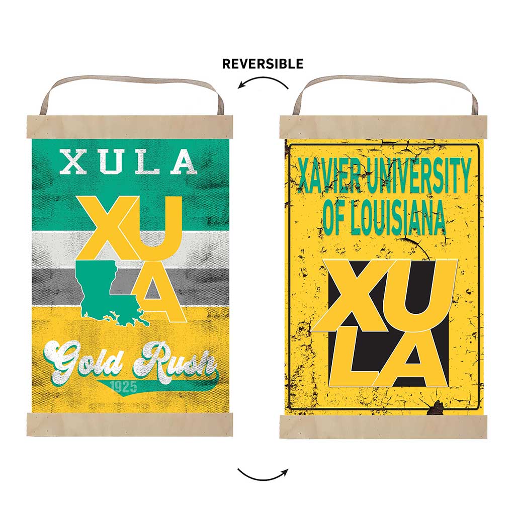 Rev Banner Retro Xavier University of Louisiana Gold Rush