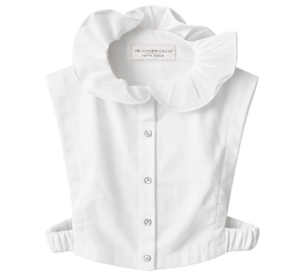 Sweet Jane White Ruffle Collar Dickey Chemisette