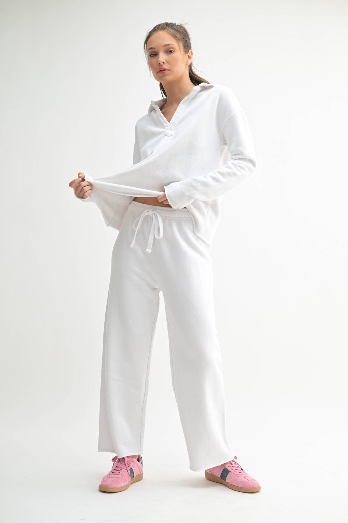 Malibu Wide-Leg Fleece Pants: SHADOW / S:M:L (2:2:2)